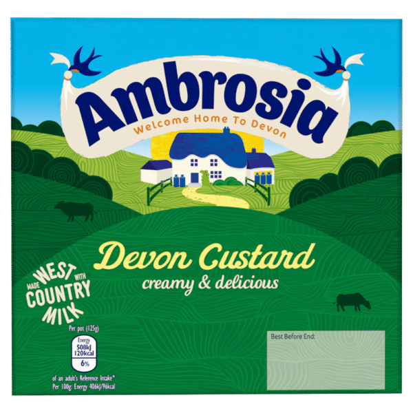 Ambrosia 4 in1 devon custard 4x125g - Image 3