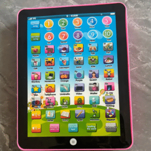 Kids Educational Tablet Toys, Multifunctional with Alphabet, Numbers, Music, for Ages 3-6, Battery Powered with Non-rechargeable AA Battery, Available in Blue & Pink